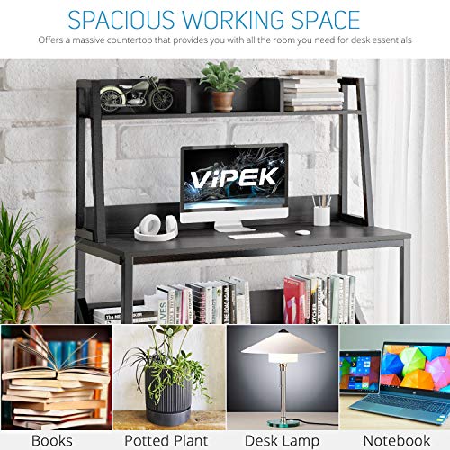 VIPEK Computer Desk with Hutch and Bookshelf, 47" Home Office Desk PC