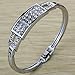 YAZILIND Jewelry Square Carve Full Charming Bangle Bracelet Lady 2.2