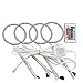 QiuKo 4pcs 60mm RGB Halo Rings Headlight Car Angel Eyes Motorcycle with 24 Keys Controller