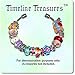 Timeline Treasures Pink Plumeria Rhinestone Flower Charm for European Charm Bracelets Lampwork Glass Stainless Steel