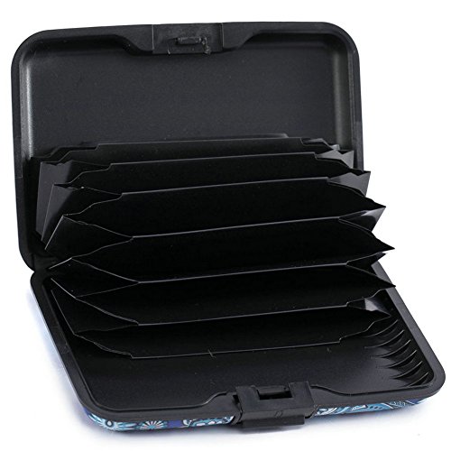 Elfish Mini RFID Aluminum Wallet Credit Cards Holder Metal ID Case for Men Women (Color 16)