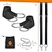 Matt's Depot Tree Swing Hanging Kit Straps - Set of 2 5ft Long Straps with 2 Safe Lock Carabiners - Extra Strong Hold 2000lbs - Easy Installation for Swings and Hammocks