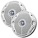 BULK JBL MS-6520 MS6520 6-1/2'' Two-Way Coaxial Marine Speakers 6.5'' MS6520 Loud speakers WITH PLUS ONE POLYPROPYLENE CONES (PAIR) - WHITE- BROWN BOX