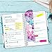 HARDCOVER Academic Planner 2019-2020: (June 2019 Through July 2020) 5.5 Daily Weekly Monthly Planner Yearly Agenda. Bonus Bookmark, Pocket Folder and Sticky Note Set (Bright Flowers)
