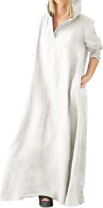 white linen dress amazon