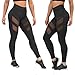 Pants Leggings,Haoricu Women High Waist Sexy Skinny Stretchy Leggings Patchwork Mesh Push Up Yoga Pants