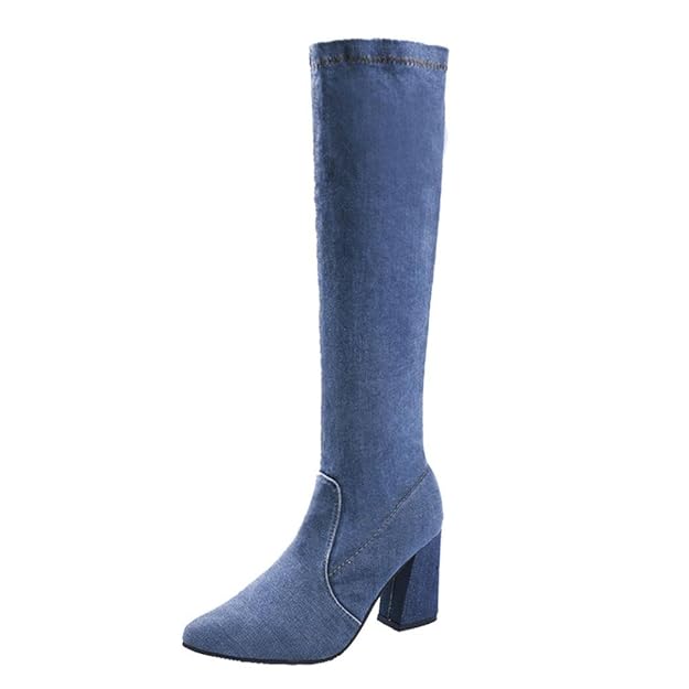 TPulling Herbst Und Winter Schuhe Mode Damen Mit Kniehohen Jeans in Stiefeln Sportschuhe Martin Stiefel