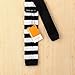 DAO3A01E Black White Stripes Leadership For Marriage Skinny Knit Neck Tie Woven Microfiber Classy Internet By Dan Smith