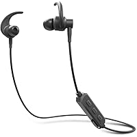 ADL Footloose X4 Wireless Stereo Bluetooth Earphone with Mic/Deep Bass/Water Resistant/Bluetooth V 5.0 /Shark Fin Ear Hook Design Sports Earphones (Black)