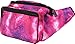 Fanny Pack Belt Bag I Mens Fanny Packs for Women - Crossbody Bag Bum bag Waist Bag Waist Pack -For Halloween costumes, for Hiking, Running, Travel, Waterproof and more (Galaxy Pink & Purple)