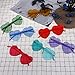 Xgood 7 Pieces Heart Shaped Love Sunglasses Rimless Sunglasses Transparent Candy Color Goggles 7 Colors Frameless Eyewear for Women Girls