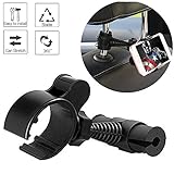 ZoneFly Car Headrest Mount for Baby - Kids Car Backseat Mount Stand Snap-on Holder with 360 Degrees Rotation Car Mount for iPhone X 8 8 Plus 7 7Plus, Samsung Note 8 S8, S7 by