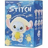 MINISO Disney Stitch Eat Something Before Sleep Collection Vinyl Plush Toy Surprise Box Figure Model Random Design Blind Box Toy Collectible Toy for Home Decor Birthday Gifts (Random One Figure)