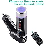 LSoug  FM Transmitter,the Best Wireless Bluetooth Handsfree Car Kit/Adapter, with USB Port/Car Charger for Cellphones Power Charging iOS & Android iPhone 6/6 Plus/5/5C/5S,Samsung Galaxy Note