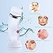 GLAMFIELDS Facial Brush Waterproof Electric Facial Cleansing Brush Skin Cleaner, USB Rechargeable Face SPA beauty for Deep Scrubbing, Gentle Exfoliating & Removing Blackhead with 3 Brush Heads (White)