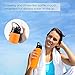 Collapsible Water Bottle, YUANFENG 20oz BPA-Free Leak-Proof Lightweight Silicone Sports Travel Camping Water Bottles (Orange)