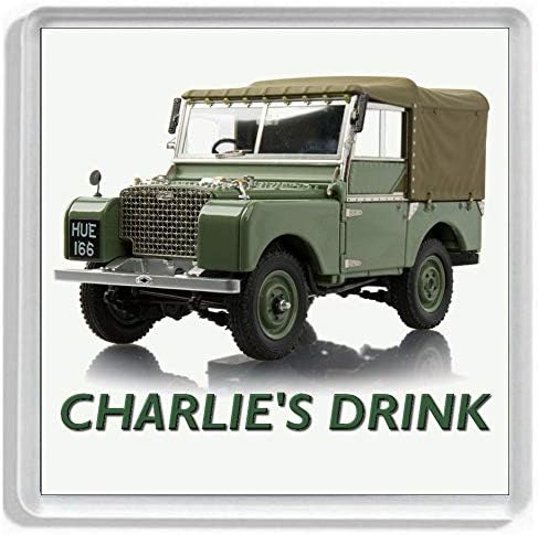 Personalised Glass Drinks Coaster for LAND ROVER SERIES 1 Enthusiasts