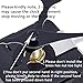Mudder DIY Clock Movement 2 Hands, 3/ 10 Inch Maximum Dial Thickness, 4/ 5 Inch Total Shaft Length