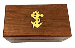 6" Brass Handheld Telescope with Wooden Box