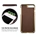 Pierre Cardin iPhone 7 Plus Leather Case Protective Slim Fit Snap On Hard Back Cover for iPhone 7 Plus Coffee Brown