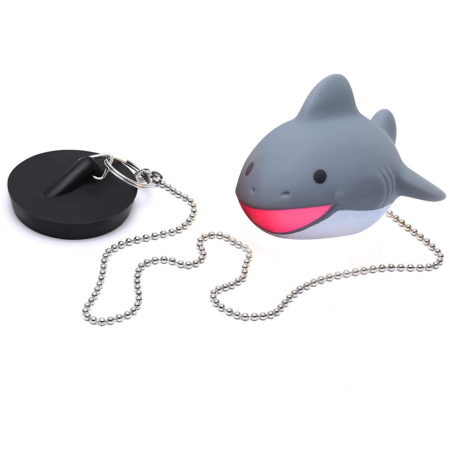 MAIXINNEW Bath Plug with Chain 45mm, Rubber Floating Bath Tub Stopper and Chain, Universal Drain Stopper Plug with Long Chain for Bathroom Kitchen Washbasin — image 1