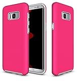 Galaxy S8 Plus Cases - GreenElec [Perfect Fit] [Slim Fit] [Shock Absorption] [Scratch Proof] Heavy Duty Dual Layer Armor Defender Protective PC Cover Case for Samsung Galaxy S8 Plus, Rose