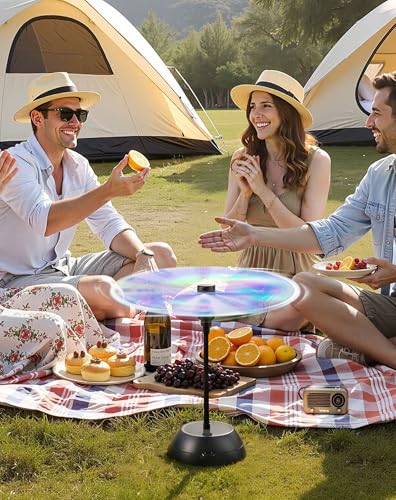 Pack of 2 Table Top Fly Fans, Portable Electric Repeller Hanging / Tabletop for Indoor/Outdoor Barbecue, Picnic, Kitchen: Protection Against Flies, Mosquitoes and Insects.