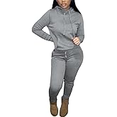 Nimsruc Two Piece Outfits for Women Casual Sweatsuits Set Long Sleeve Hoodie Tracksuit