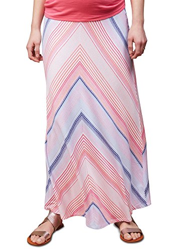 Motherhood Fold Over Belly Printed Maternity Maxi