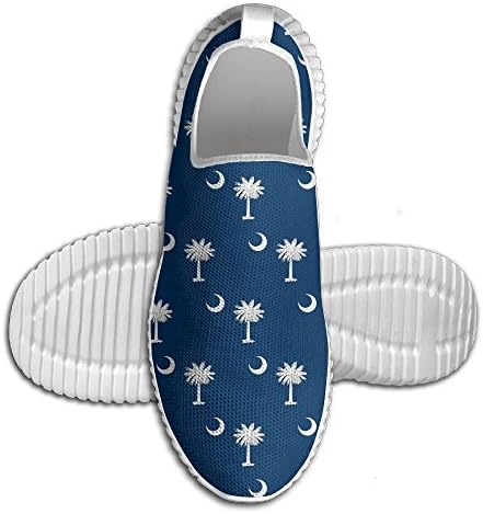 South Carolina Flag Lightweight Breathable Casual Sports Shoes Fashion Sneakers Walking Shoes 45