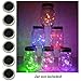 6 Pack Mason Jar Lights, 10 LED Solar Multi-Colored Fairy String Lights Lids Insert for Garden Deck Patio Party Wedding Decorative Lighting Fit for Regular Mouth Jars
