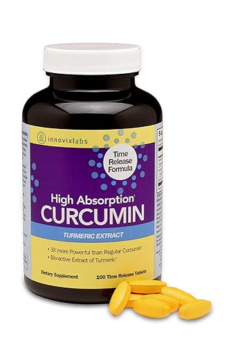 InnovixLabs Curcumin Turmeric with C3 Reduct, C3 Complex and BioPerine Black Pepper for Higher Absorption. 95% Tetra-Hydro-Curcumin - More Powerful Than Curcumin Extract, 100 Time Release Tablets 