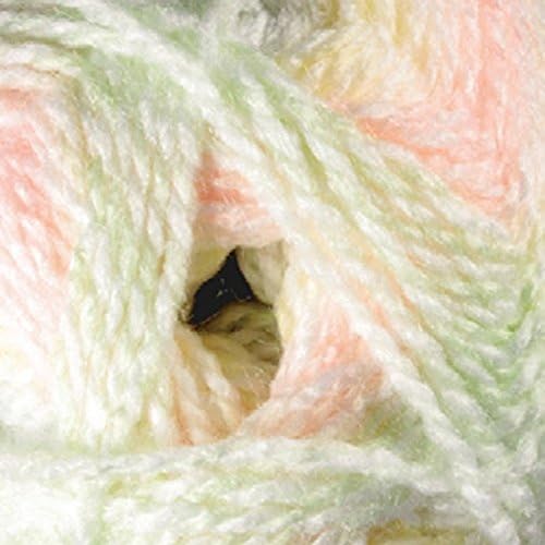 James Brett Baby Marble DK Knitting Yarn Soft Double Knit Wool 100g Ball (Green Orange Yellow - BM30)