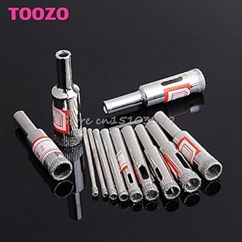 Generic 11Pcs 3-14mm Diamond Coated Core Saw Hole Drill Tool For Glass Marble Tiles New -Y121 Best Quty