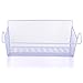 Haoun Bedside Hanging Storage Basket Office Desk Dormitory Iron Mesh Origanizer Caddy for Book Phone Magazine Holder (White)