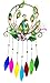 Bejeweled Display Unique Beautiful Peacock w/Colored Glass Wind Chime