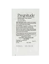 Suplemento alimenticio reproductivo Pregnitude, 60 paquetes, EVE012360, paquete de de 1, 1, 1