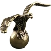 UCCKEYI Solid Brass Eagle Figurine Small Statue Home Ornaments Animal Figurines Gift