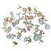 Jili Online 50 Pieces Metallic Mini Metal Brads Fastener for Scrapbooking Embellishment