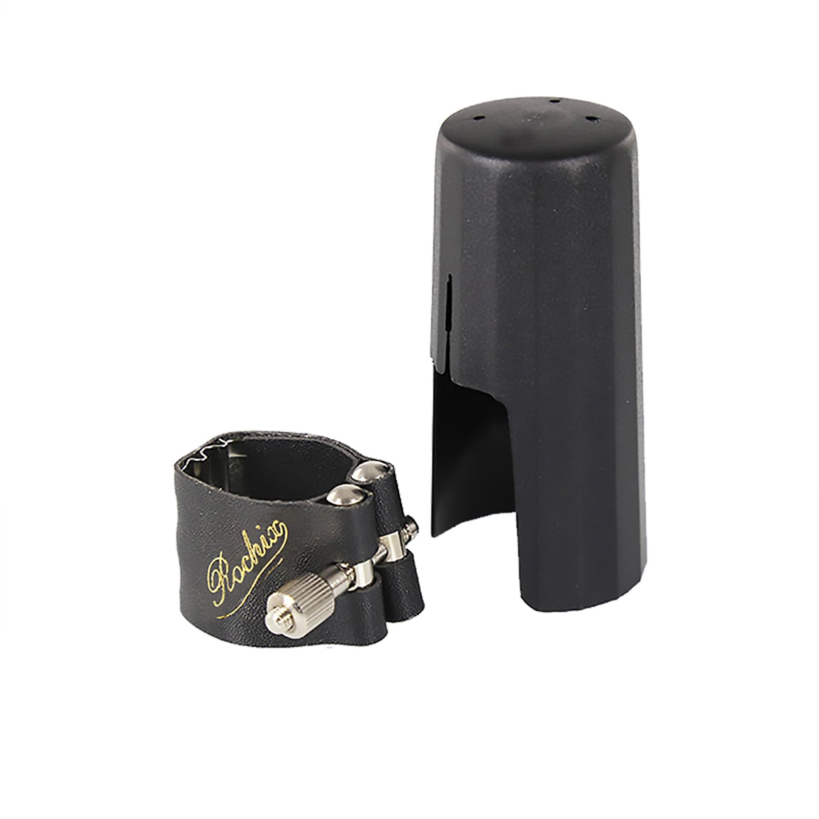 Leather Ligature with Copper Sheet and Plastic Cap for Bb Clarinet