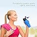 Collapsible Water Bottle 18oz, YUANFENG Leak Proof BPA Free Silicone Foldable Sports Outdoor Travel Water Bottles (Blue)