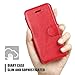 iPhone SE Case,iPhone 5S Case,iPhone 5 Case,Mulbess [Layered Dandy][Wine Red] - [Card Slot][Flip][Slim Fit] - PU Leather Wallet Case for Apple iPhone SE 2016