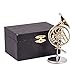 Gold French Horn Music Instrument Miniature Replica with Case,Multicolor,Size 3.75 in. by Broadway Gift