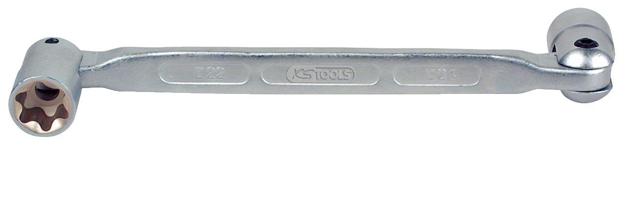Llave Articulada KS Tools 517.1110 - Perfil En T, 10mm, Cromo Vanadio, Para Lugares De Difícil Acceso