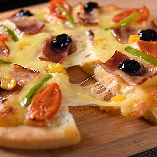 Bakerdream Non-Stick Pizza Pan Carbon Steel Pizza Tray Pie Pans Round Pizza Pan (8 inch) - Thumbnail 4