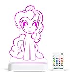 Aloka My Little Pony Pinkie Pie Multi-Color LED StarLight, with Remote Control,  8 inch, Color Changing