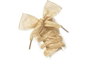 MarJunSep 18 Pairs Satin Ribbon Shoe Laces for Sneakers, Flat Lace Shoelaces for Women Girls Shoestrings 4CM Wide