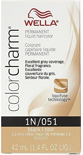 Wella Color Charm 1N/051 Permanent Liquid Hair Color Value Packs (4 pcs)