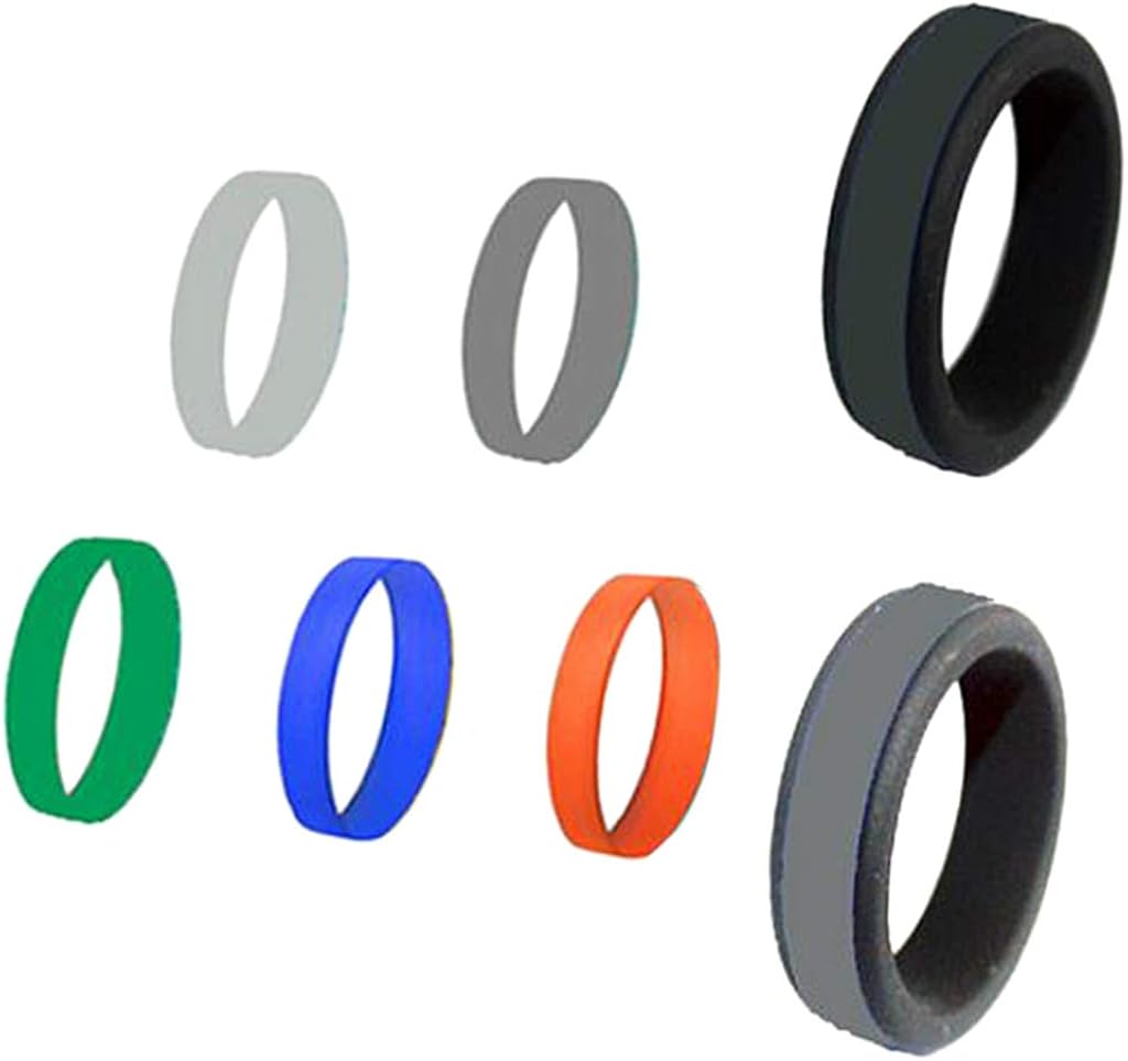 Amazon Co Jp シリコン ラバーリング 婚約指輪 運動指輪 メンズ 仕事 スポーツ 低刺激性 幅8mm 10 ジュエリー