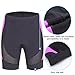 beroy Womens Bike Shorts With 3D Gel Padded,Cycling Women's Shorts With Mesh, Dark Purple, XXL